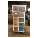 10 drawer cubby hole