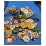 Vintage button pins