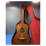 Fred Gretseh mfg Brooklyn NY wood guitar in case