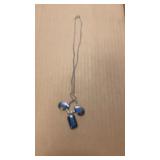 Sterling necklace w stones