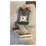 Wood fishing deco and ice auger