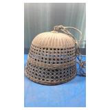 Wicker hanger light