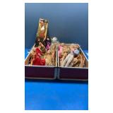 Case of Barbies ,monster high dolls