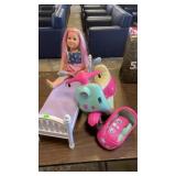 American doll,bed,scooter