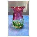 Ruffled vase