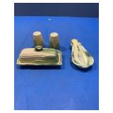 Japan Corn s&p,butter dish,spoon rest
