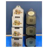 Metal letter holders (2)