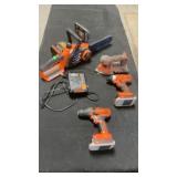 Black & Decker saw drills sander, three