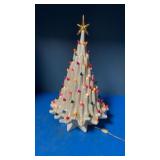 White ceramic Christmas tree. 22 inch