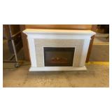 48x10 Electric fireplace with heater with