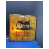 Mason lighted clock USA
