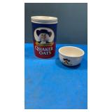 Quaker Oats canister and bowl 1997 Limited