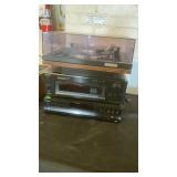 Sony disc player,record player (3) w discs