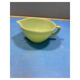 Jadeite bowl w handle Fireking