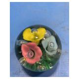 Joe St. Clair flowered paper weight