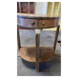 20 inch half table w drawers