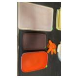 Tupperware and measuring cups