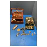 2 boxes w assorted jewelry