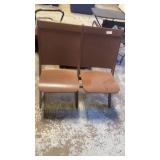 Folding double seat chairs wood