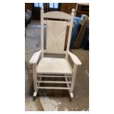 White rocking chair