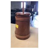 Wood butter churn