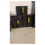 3 three piece husky tool cabinets with keys NEW