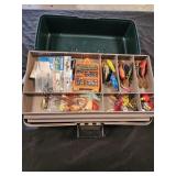 Plano tackle box full of fishing accessories