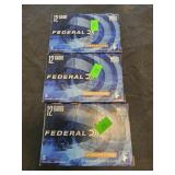 3 boxes of 3" 12 gauge federal