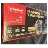 50 rounds of  .45 auto metal jacket