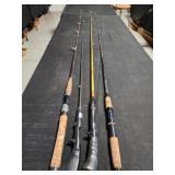 4 fishing poles