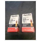 2 BOXES OF AGUILA .22 LR HALLOW POINT
