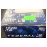 . 410 Federal 25 rounds