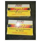 2 BOXES OF PMC TARGET  .22