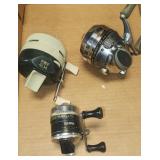2 zebco and 1 Shakespeare reels