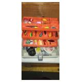 Tackle box with lures