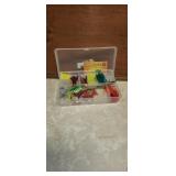Small tackle case with lures
