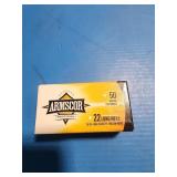 50 rounds of  .22 long rifle hollow point