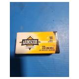 50 rounds of  .22 long rifle hollow point