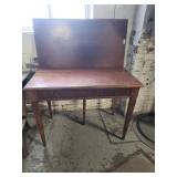 Mahogany flip top table