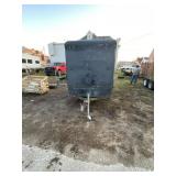 No title 10 ft single axel bumper pull trailer