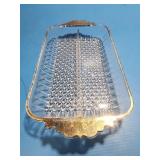 Divided glass candy dish