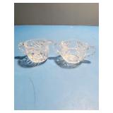 Crystal cream and sugar set