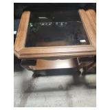 Glass top end table
