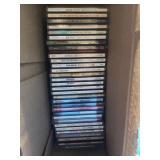 Box of cds and cassettes