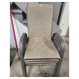 Set of 4 patio chairs