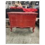Antique red dresser