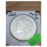 1921- D MORGAN DOLLAR