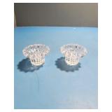 Crystal clear candle holders