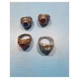 4 class rings