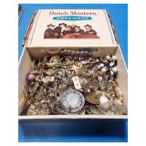 Box of assorted costume jewelry